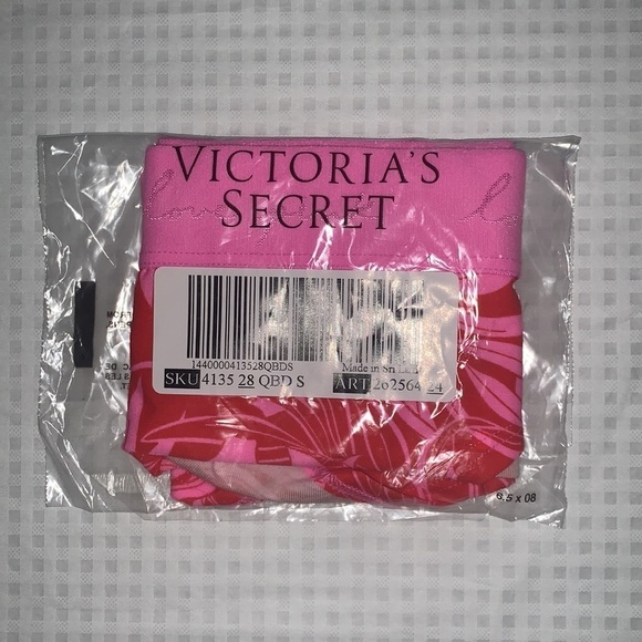 New Victoria’s Secret Pink Hipster Panty Tropical Print Size Small - Picture 2 of 10